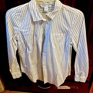 Striped button down shirt